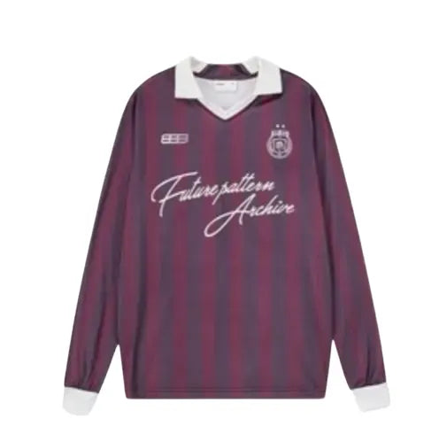 FPA purple striped polo jersey M Purple