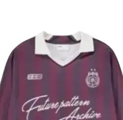 FPA purple striped polo jersey M Purple