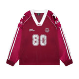 FREE CENTER 80 red white jersey M Red