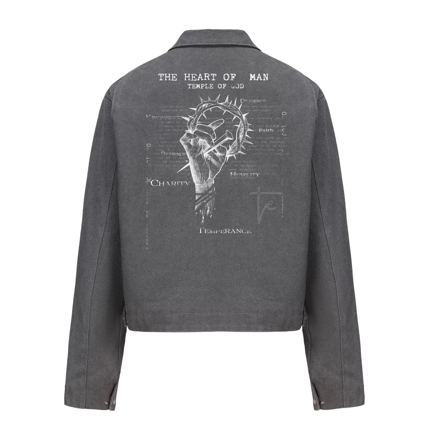 TAICHIISM gray detroit jacket L Gray