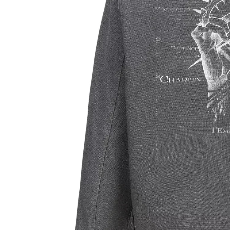 TAICHIISM gray detroit jacket L Gray
