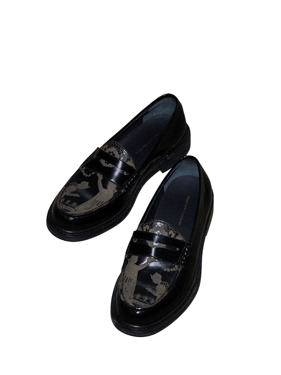 CONP laser engraved Loafers Black