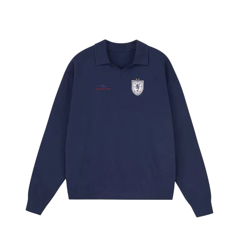 FPA blue 10 polo sweater L Navy
