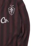 SCO.Co no.13 brown polo striped sweater Brown