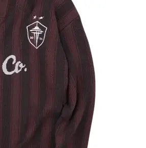 SCO.Co no.13 brown polo striped sweater Brown