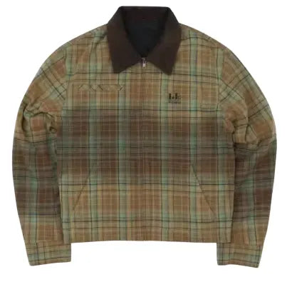 SCO.Co yellow green retro jacket Brown