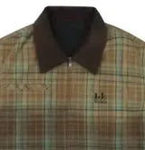 SCO.Co yellow green retro jacket Brown