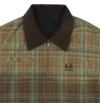 SCO.Co yellow green retro jacket Brown
