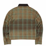 SCO.Co yellow green retro jacket Brown