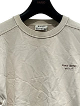 ACNE STUDIO small logo crew neck sweatshirt XXS Beige
