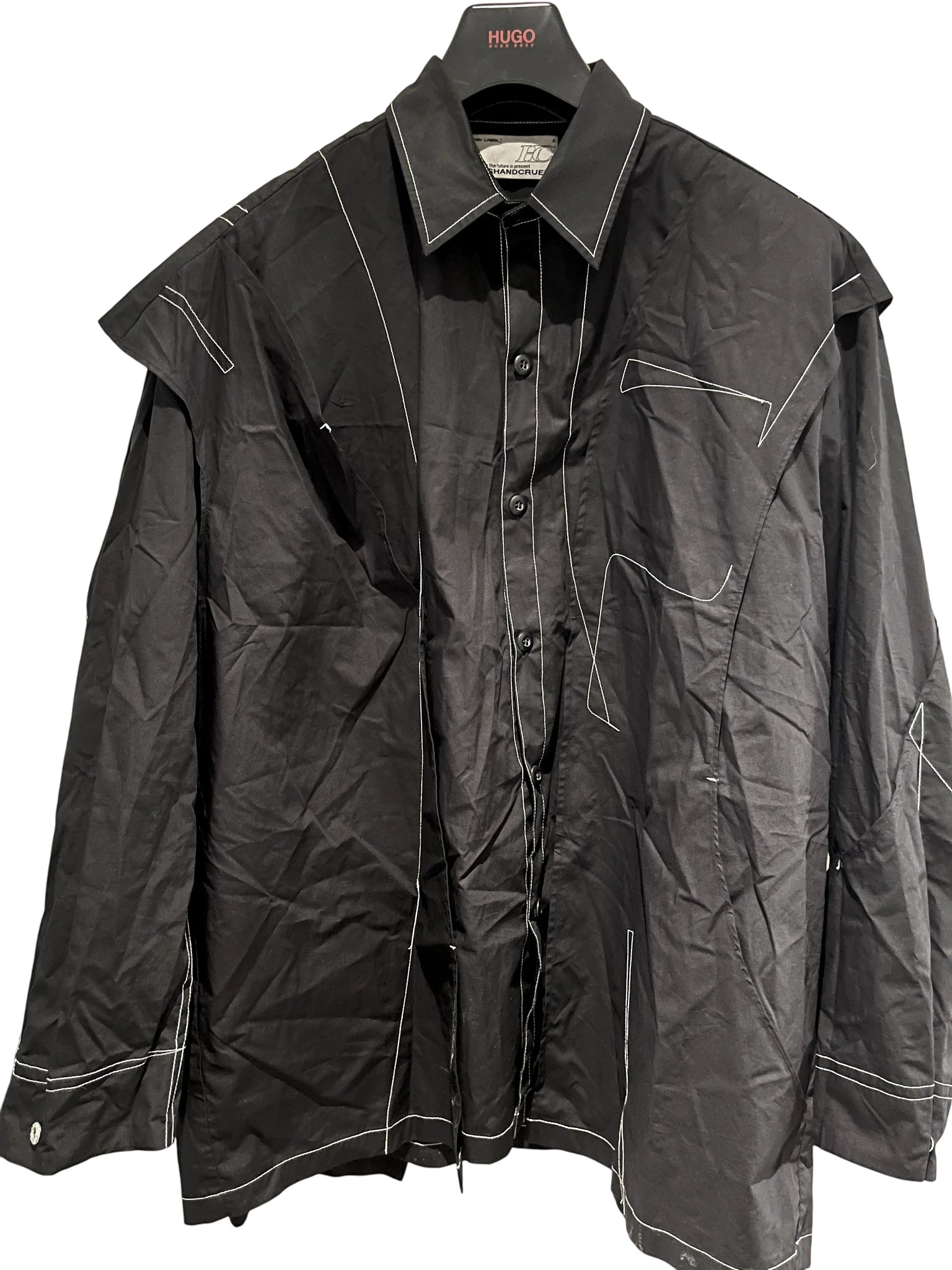 HARC structured shirt L Black