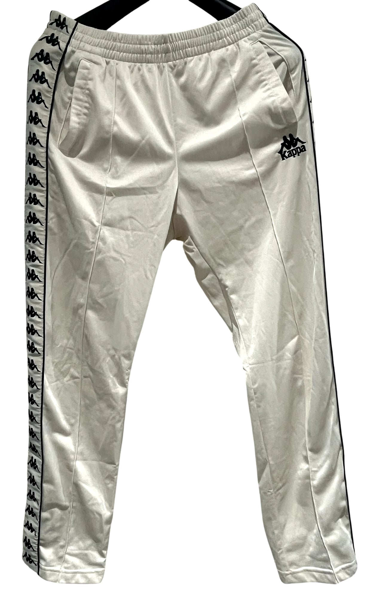 Kappa white multiple logos pants L White