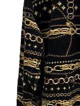 VERSACE crew neck sweatshirt L Black