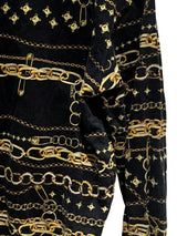 VERSACE crew neck sweatshirt L Black