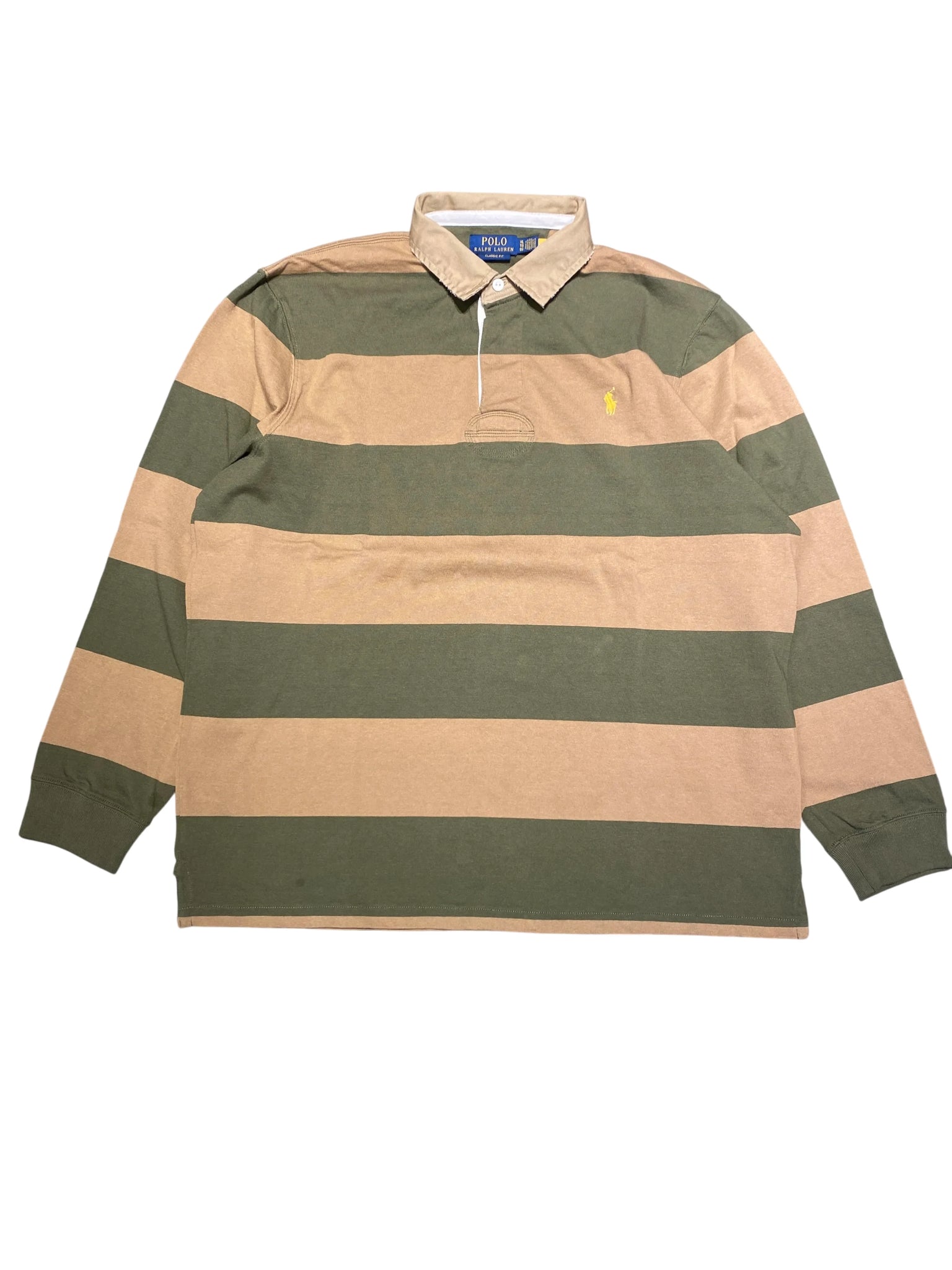 Polo Ralph Lauren Long Sleeve Rugby Shirt XL Green