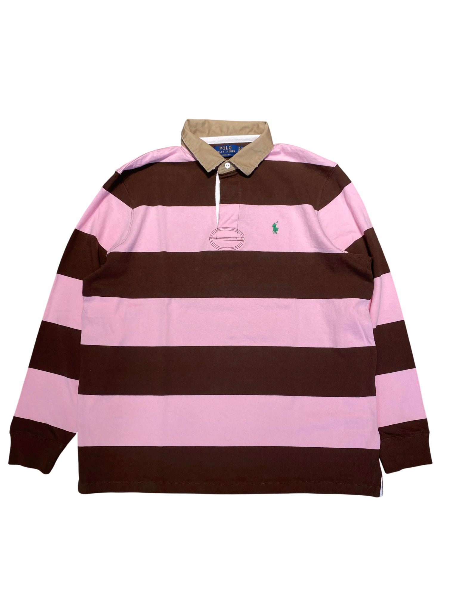 Polo Ralph Lauren Longsleeve Rugby Shirt XL Pink