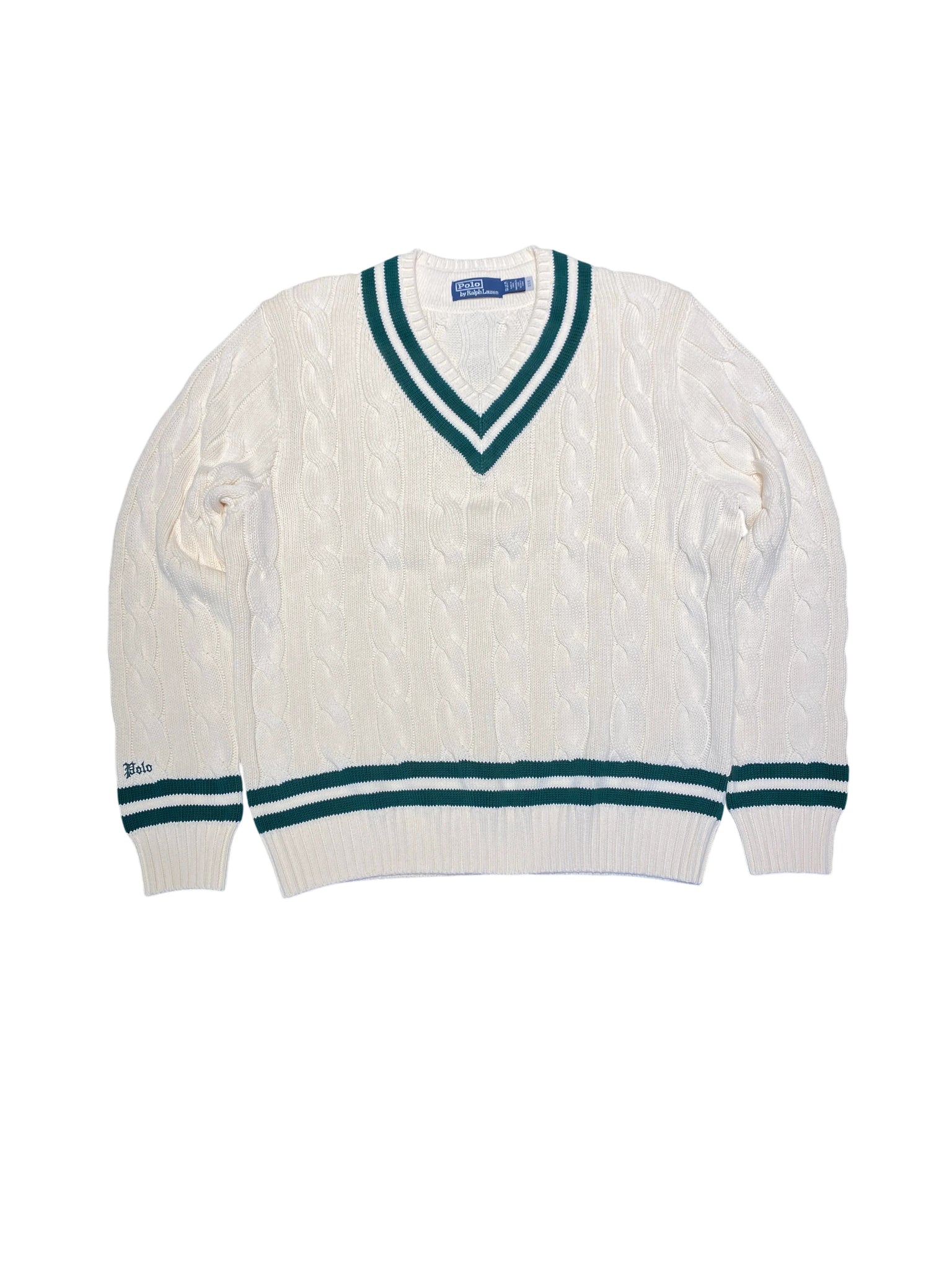 Polo By Ralph Lauren Knit Sweater XL White