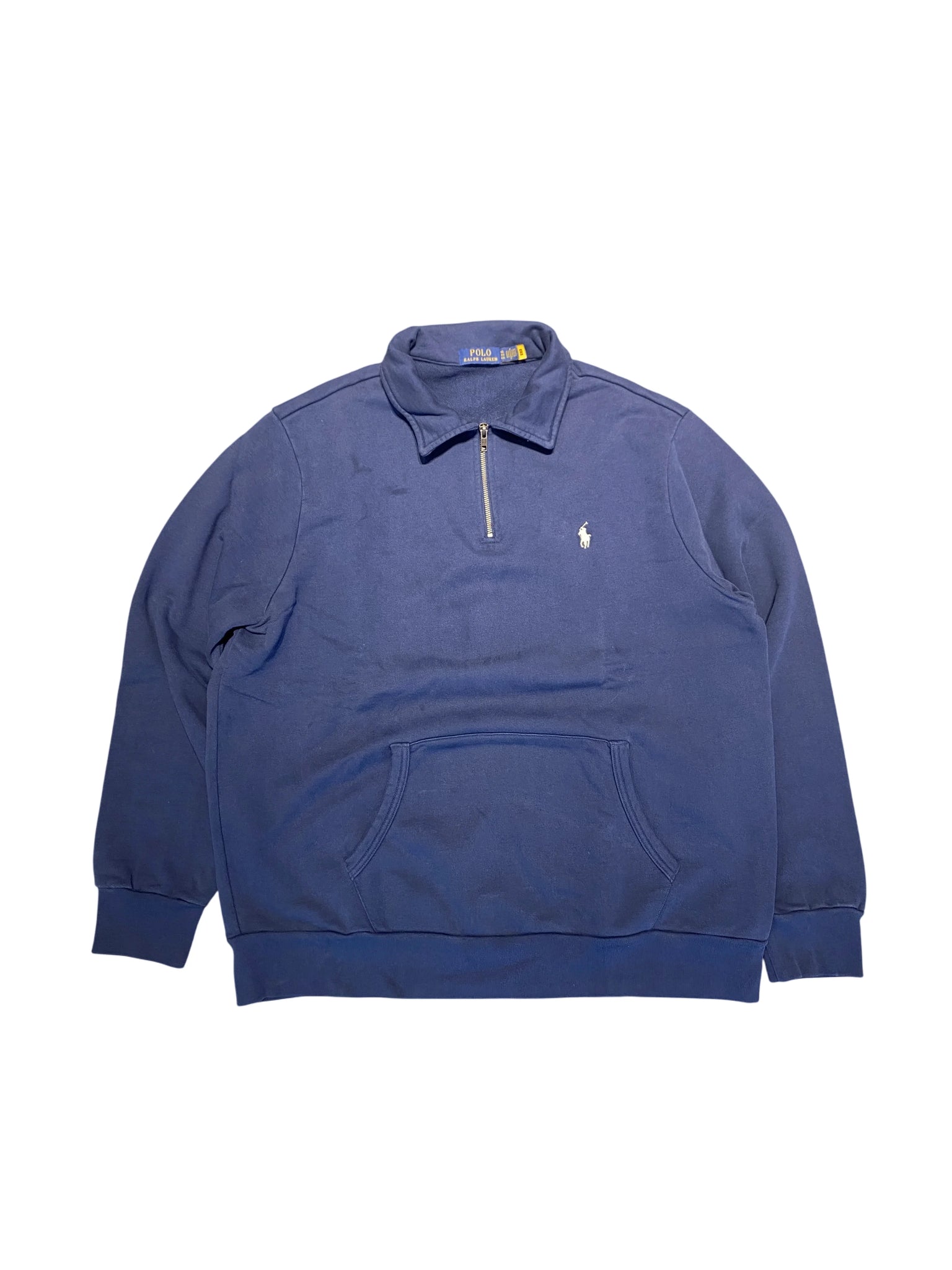 Polo Ralph Lauren Quarter-zip Pullover Sweatshirt XL Blue