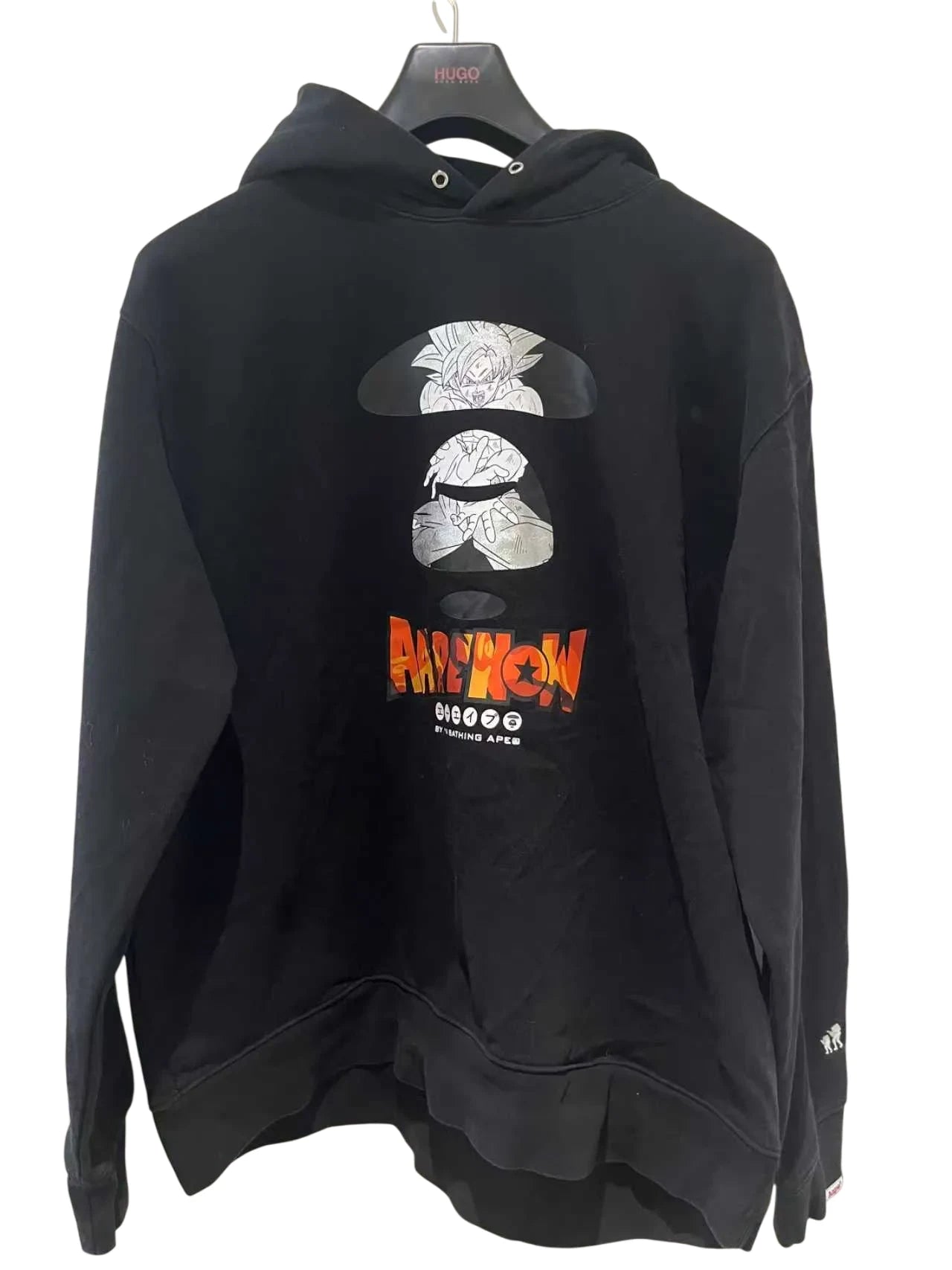 AAPE big logo hoddie XXL Black