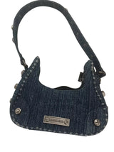 MASON PRINCE denim underarm bag Blue