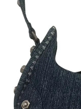 MASON PRINCE denim underarm bag Blue