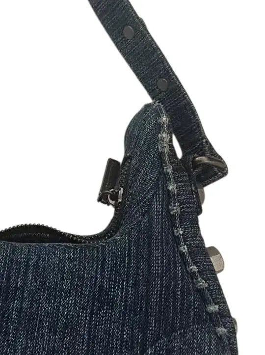MASON PRINCE denim underarm bag Blue