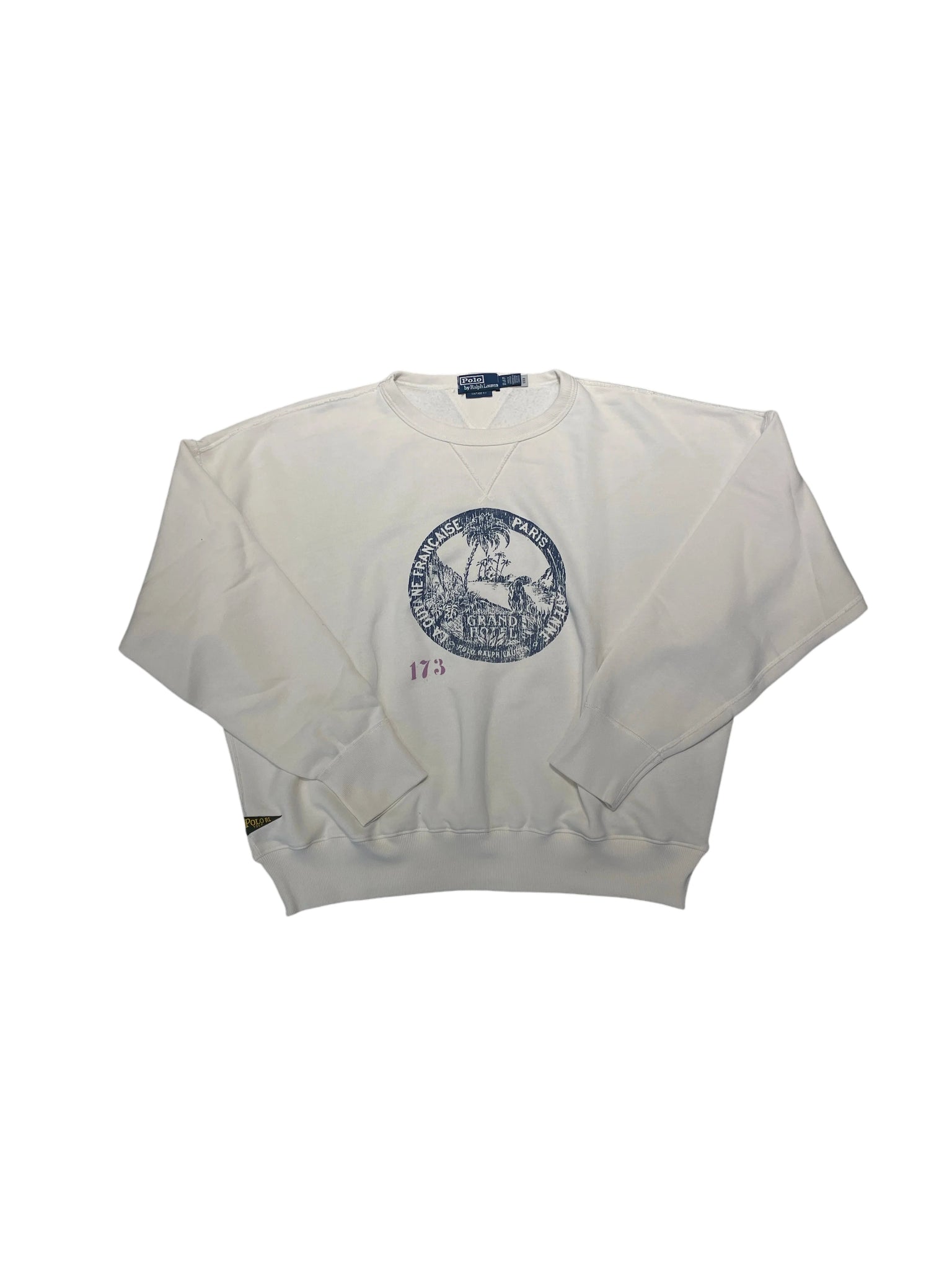 Polo Ralph Lauren Vintage Fit Crewneck XL White