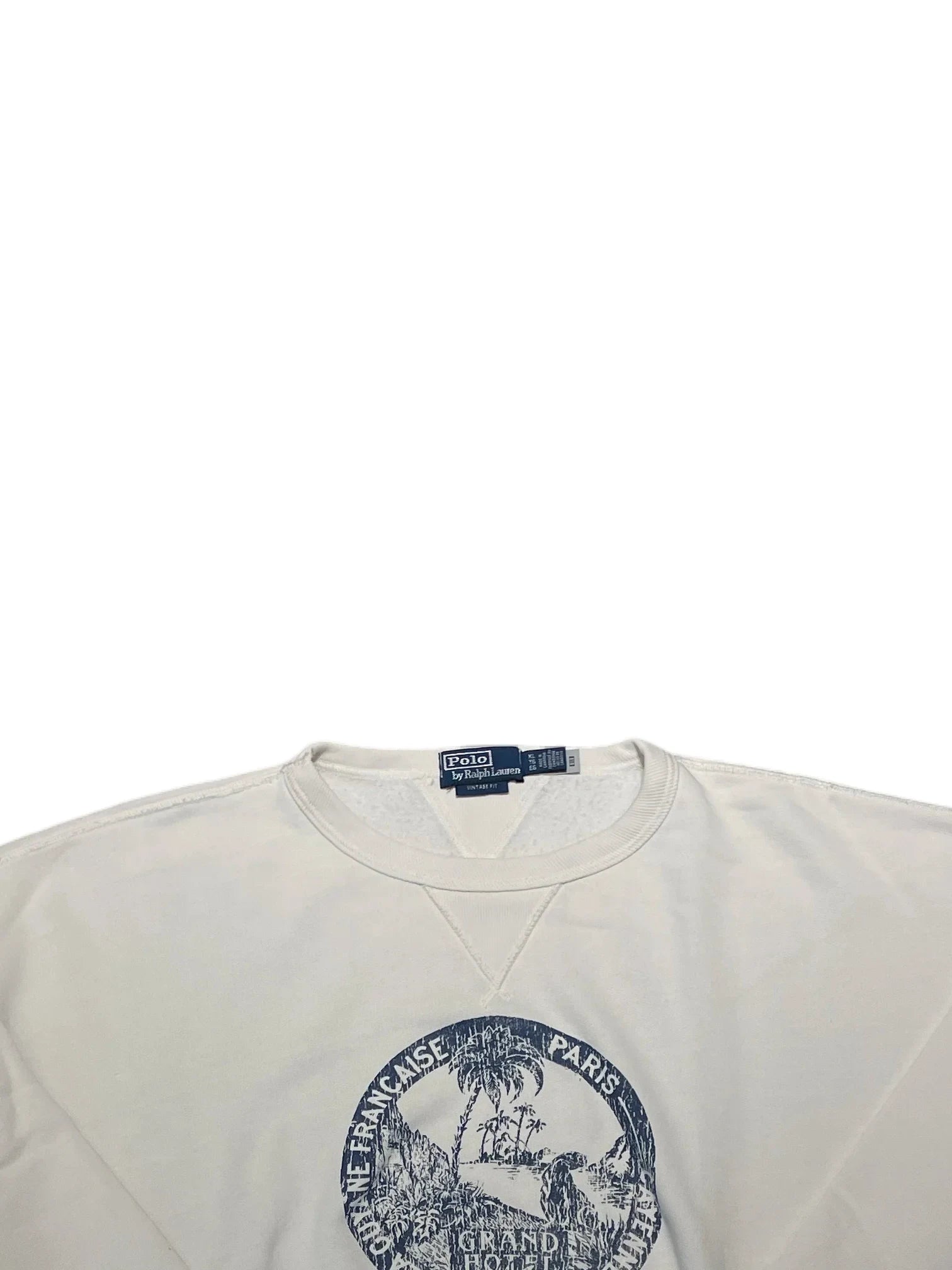 Polo Ralph Lauren Vintage Fit Crewneck XL White