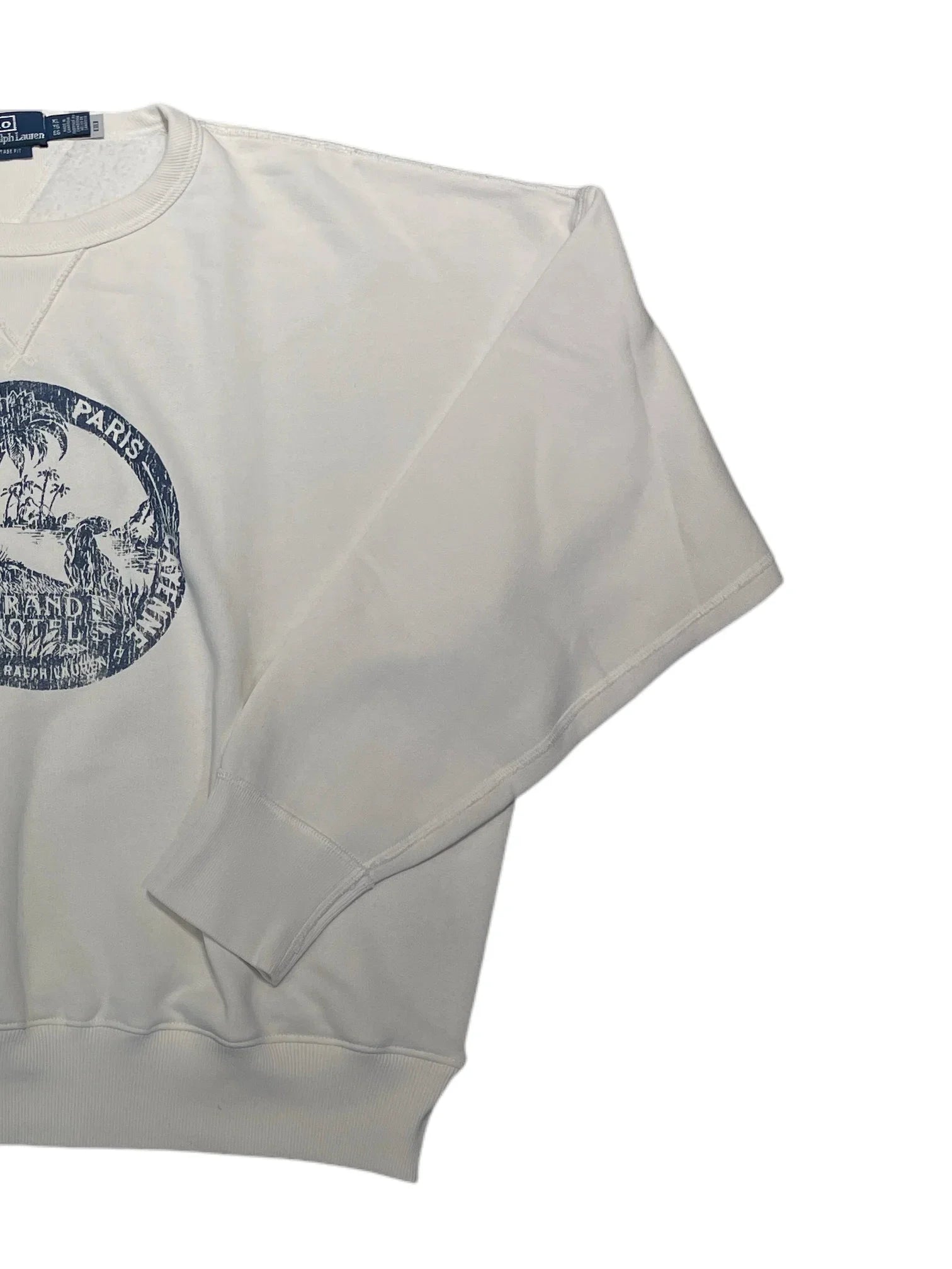Polo Ralph Lauren Vintage Fit Crewneck XL White