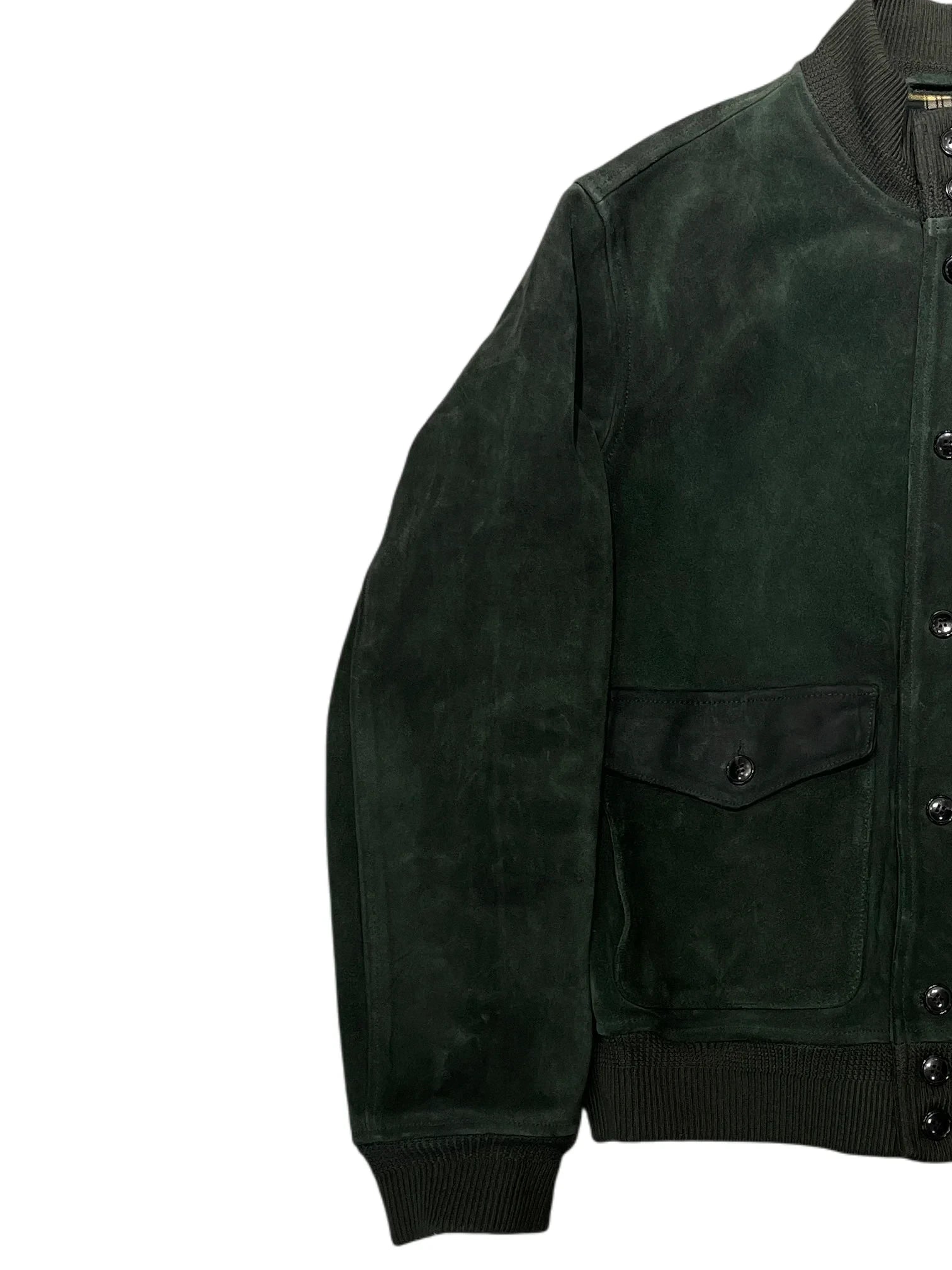 Polo Ralph Lauren Wild Leather Jacket XL Green