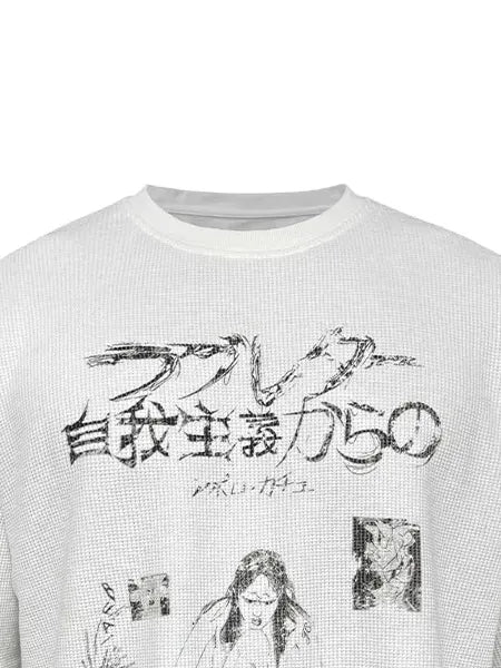 JCAESAR STUDIO white waffel long sleeve L White