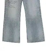 no E mosen washed printed jeans L Blue