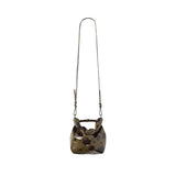 CRYING CENTER brown cow print bag Brown