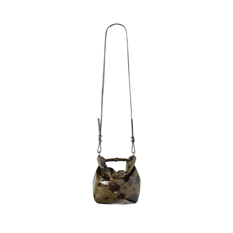 CRYING CENTER brown cow print bag Brown