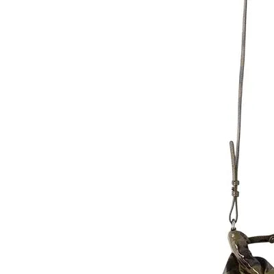 CRYING CENTER brown cow print bag Brown