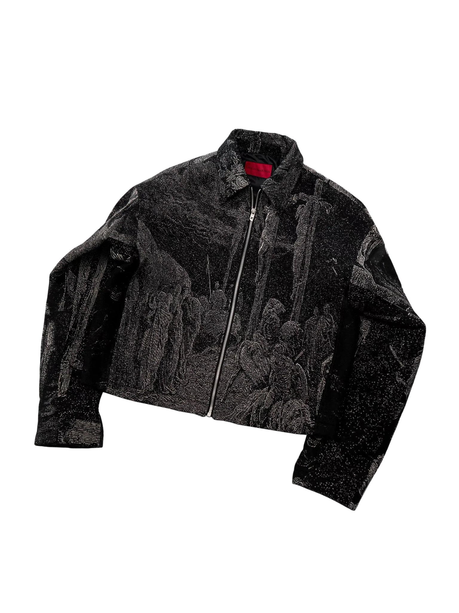 EODUP holy light texture jacket M Black