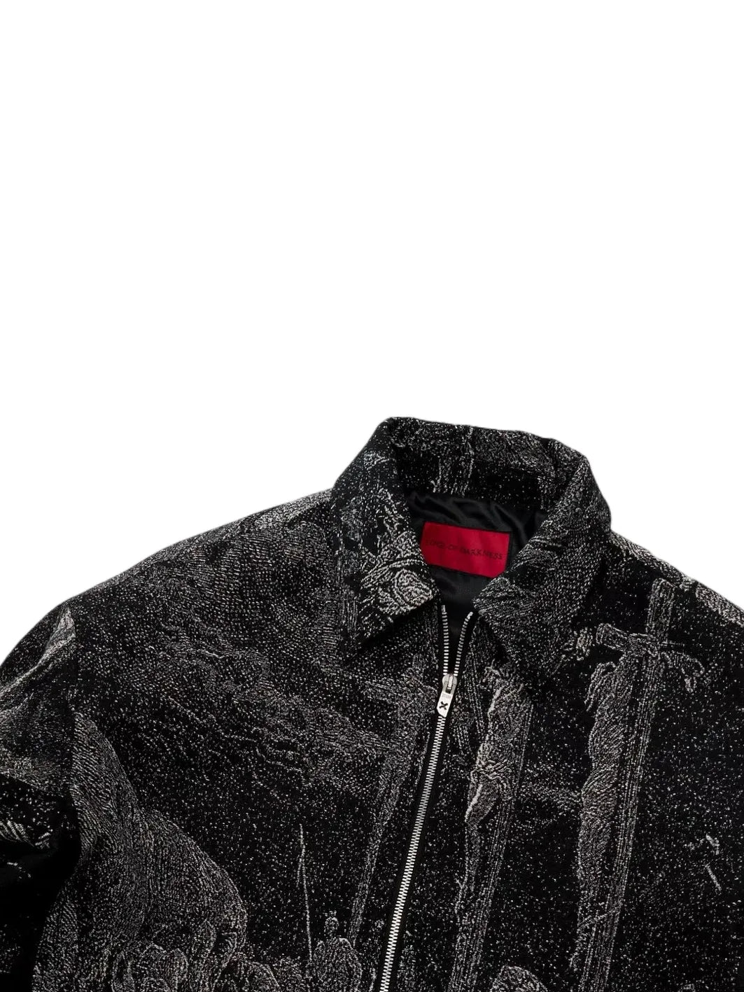 EODUP holy light texture jacket M Black