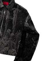EODUP holy light texture jacket M Black