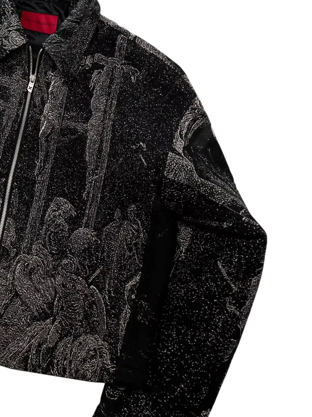 EODUP holy light texture jacket M Black