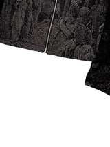 EODUP holy light texture jacket M Black