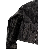 EODUP holy light texture jacket M Black