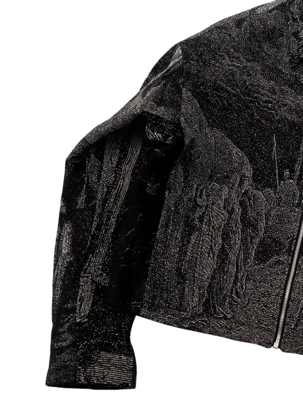 EODUP holy light texture jacket M Black