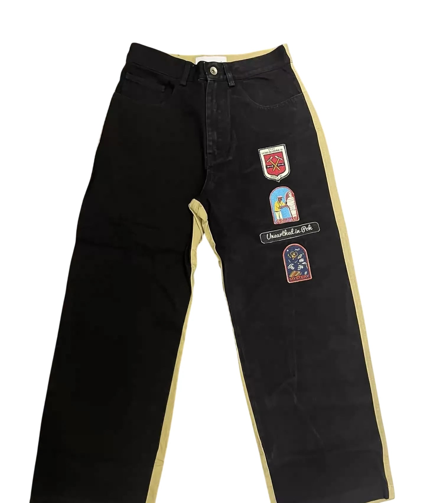 POH brown black gun pants L Black