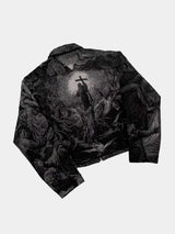 EODUP holy light texture jacket M Black