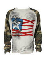 99CLUB parody flag camo long sleeve M White