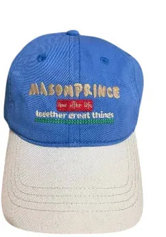 MASON PRINCE logo blue cap Blue