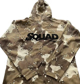 STA yellow camo waffle hoodie XL Brown