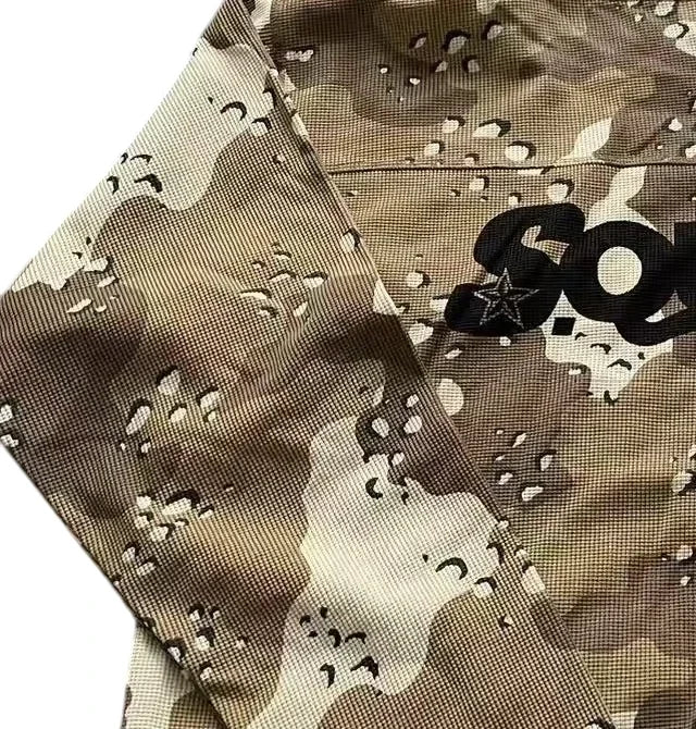STA yellow camo waffle hoodie XL Brown