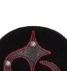 REGEN ZONE black and red veneer beanie Black