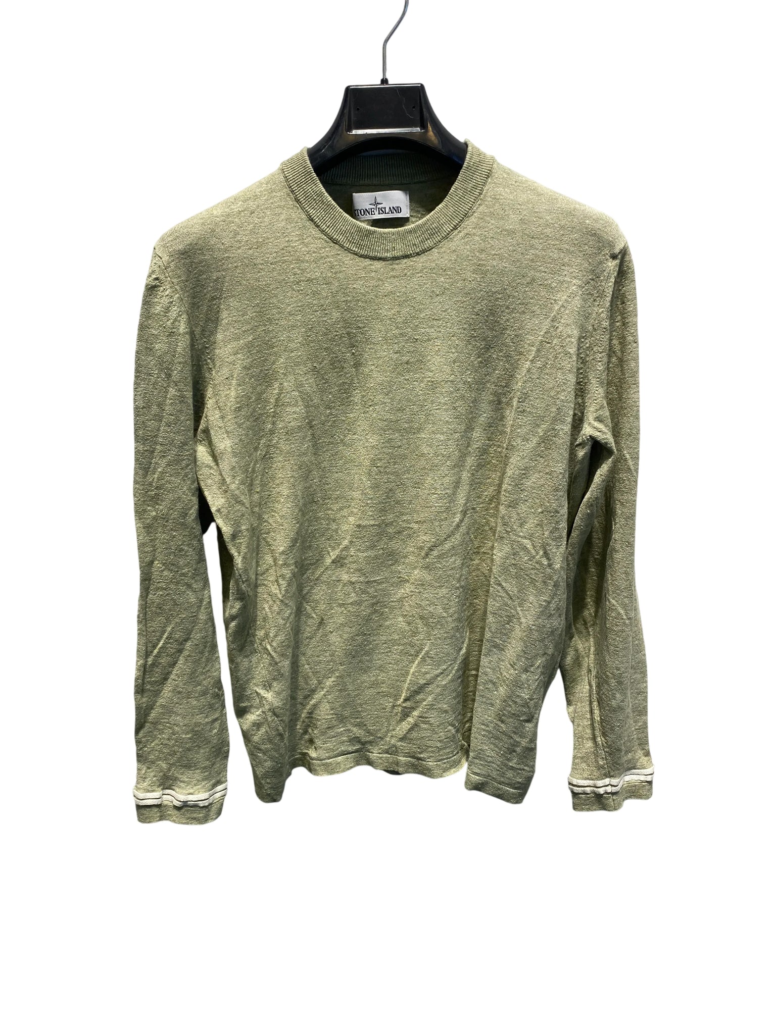 Stone Island Long Sleeve Top L fits like S/M 652298067316 Green